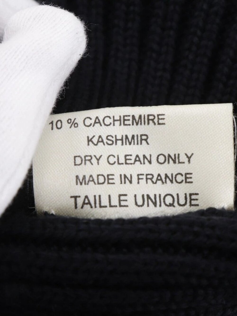 CHANEL COCO Mark Other hats Sports line black wool/silk/cashmere unisex - Picture 7 of 7